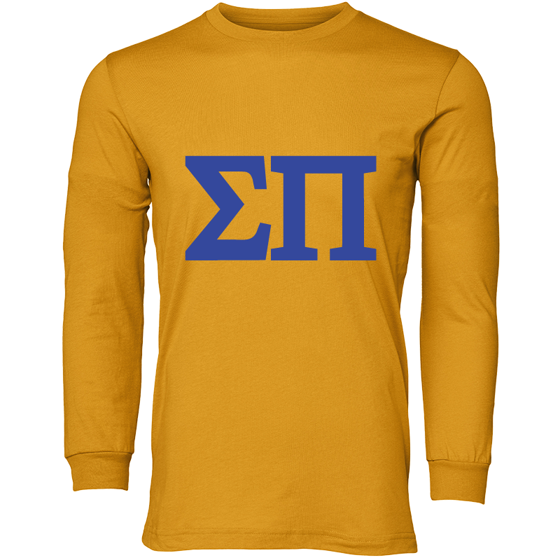 Sigma Pi Lettered Long Sleeve T-Shirts