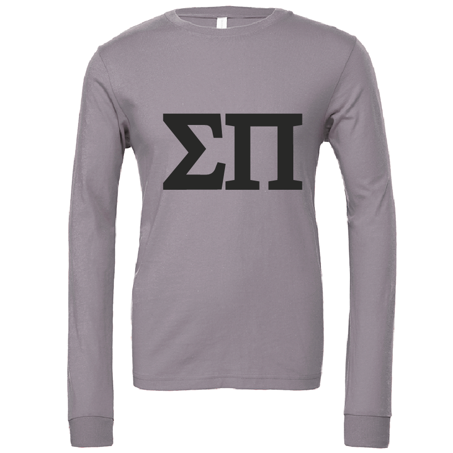 Sigma Pi Lettered Long Sleeve T-Shirts