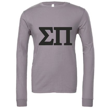 Sigma Pi Lettered Long Sleeve T-Shirts