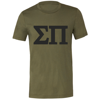 Sigma Pi Lettered Short Sleeve T-Shirts