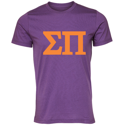 Sigma Pi Lettered Short Sleeve T-Shirts