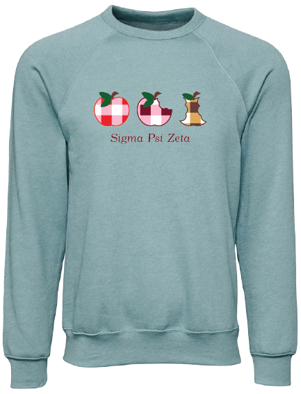 Sigma Psi Zeta Apple Evolution Crewneck