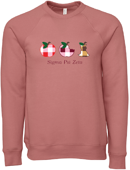 Sigma Psi Zeta Apple Evolution Crewneck