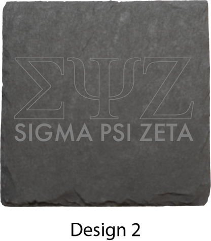 Sigma Psi Zeta Stone Coasters - 4-Pack
