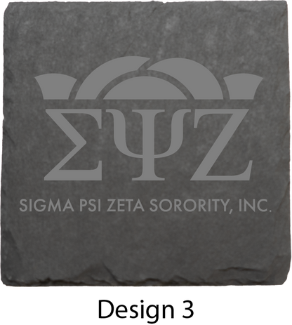 Sigma Psi Zeta Stone Coasters - 4-Pack