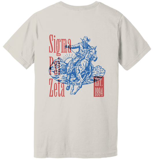 Sigma Psi Zeta Cowboy Graphic T-Shirt