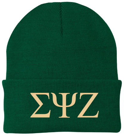 Sigma Psi Zeta Lettered Beanies