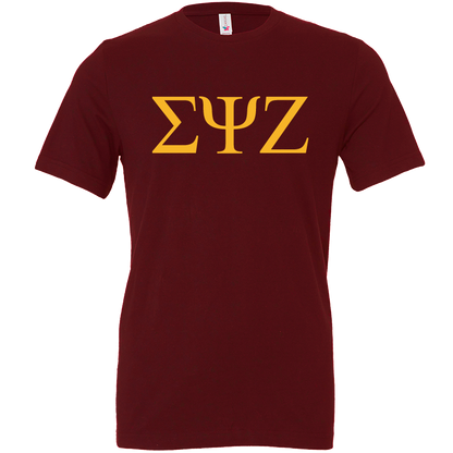 Sigma Psi Zeta Lettered Short Sleeve T-Shirts
