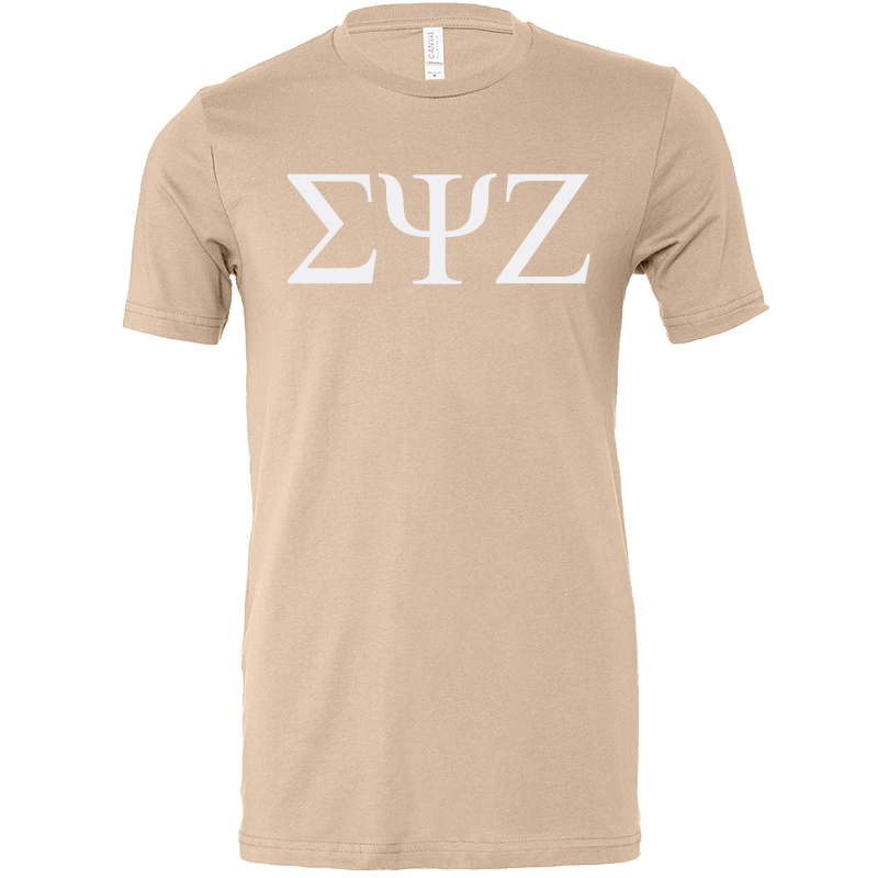 Sigma Psi Zeta Lettered Short Sleeve T-Shirts