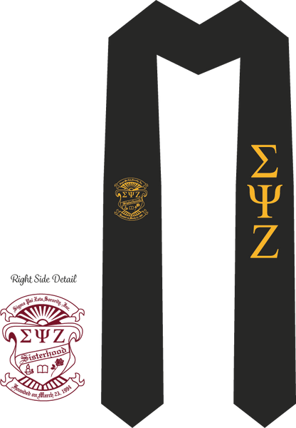 Sigma Psi Zeta Graduation Stoles