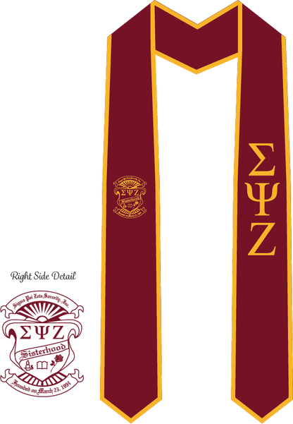 Sigma Psi Zeta Graduation Stoles