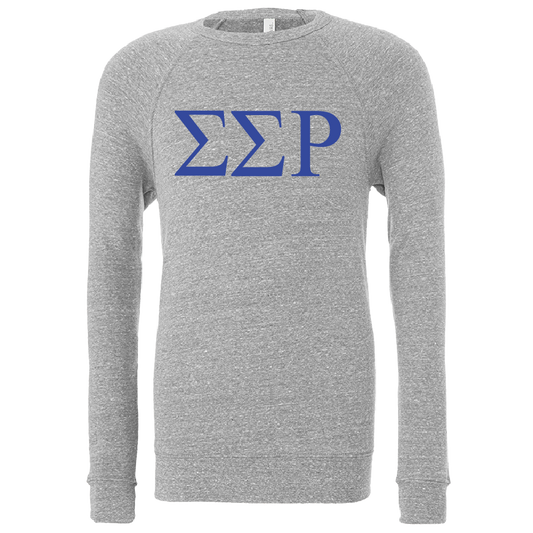 Sigma Sigma Rho Embroidered Lettered Crewneck Sweatshirts