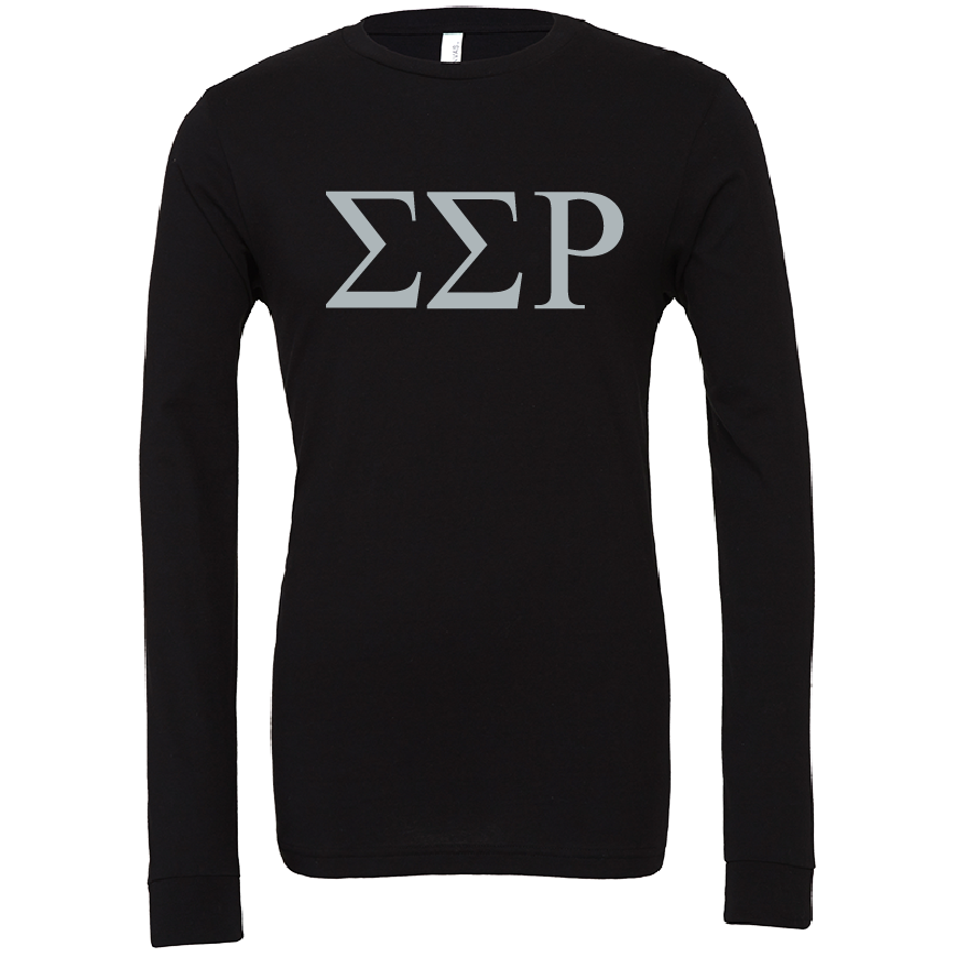 Sigma Sigma Rho Lettered Long Sleeve T-Shirts