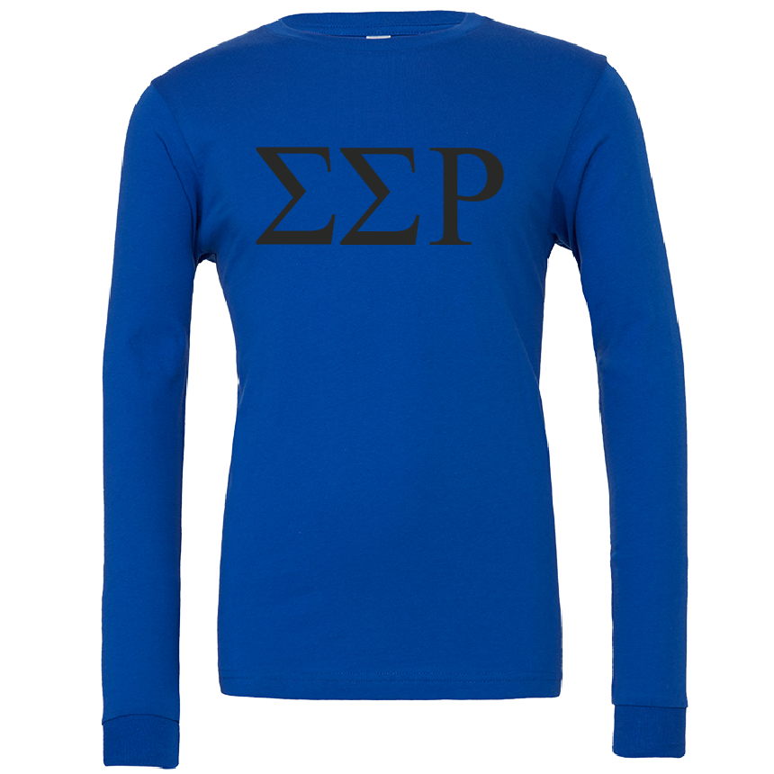 Sigma Sigma Rho Lettered Long Sleeve T-Shirts