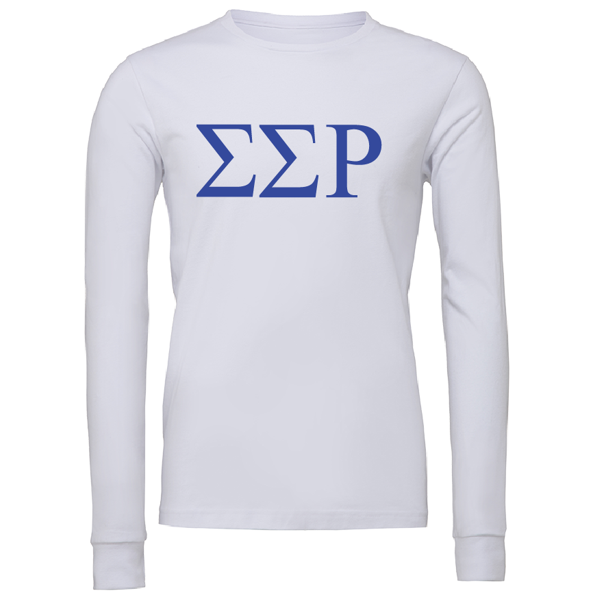 Sigma Sigma Rho Lettered Long Sleeve T-Shirts