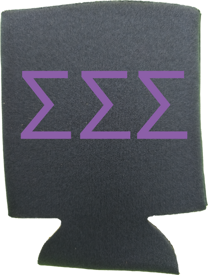 Sigma Sigma Sigma Can Coozies