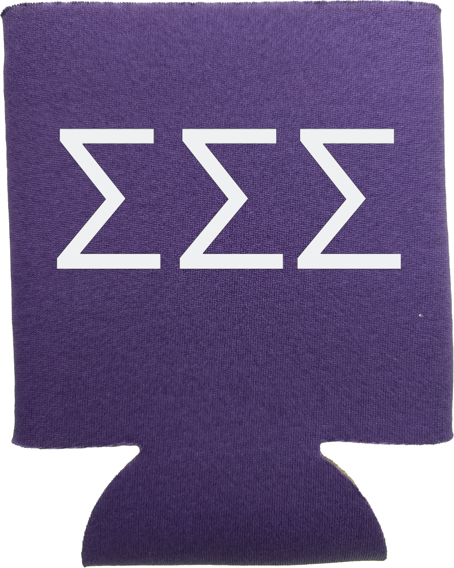 Sigma Sigma Sigma Can Coozies