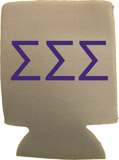 Sigma Sigma Sigma Can Coozies