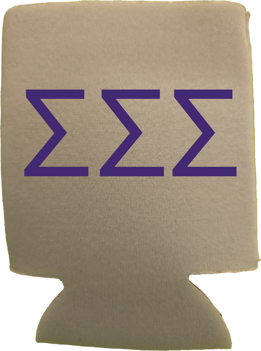 Sigma Sigma Sigma Can Coozies