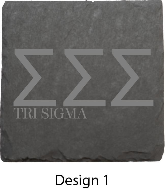 Sigma Sigma Sigma Stone Coasters - 4-Pack