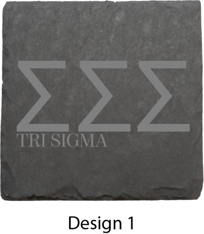Sigma Sigma Sigma Stone Coasters - 4-Pack