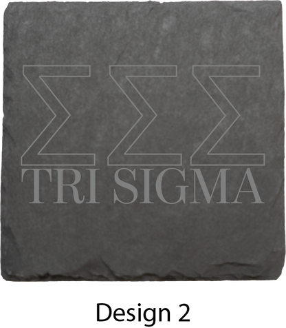 Sigma Sigma Sigma Stone Coasters - 4-Pack