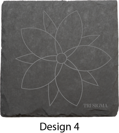 Sigma Sigma Sigma Stone Coasters - 4-Pack