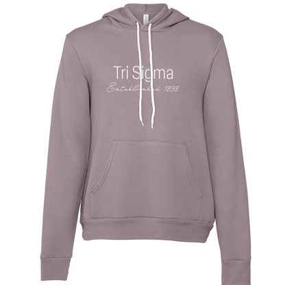 Sigma Sigma Sigma Embroidered Printed Name Hooded Sweatshirts