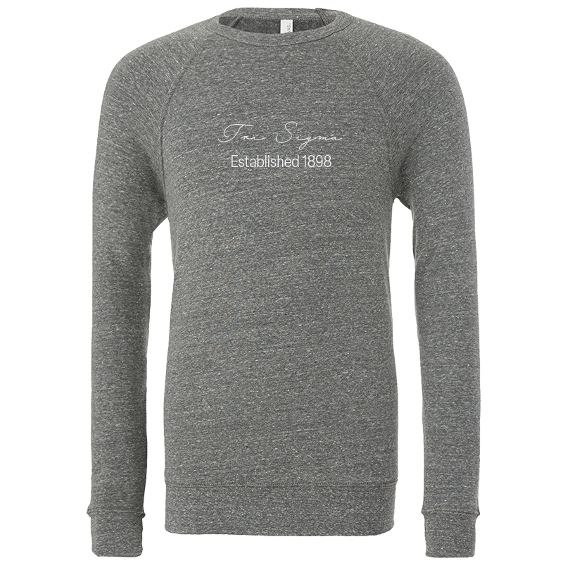 Sigma Sigma Sigma Embroidered Scripted Name Crewneck Sweatshirts