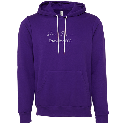 Sigma Sigma Sigma Embroidered Scripted Name Hooded Sweatshirts