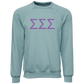 Sigma Sigma Sigma Lettered Crewneck Sweatshirts