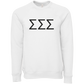 Sigma Sigma Sigma Lettered Crewneck Sweatshirts