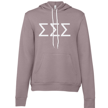 Sigma Sigma Sigma Lettered Hooded Sweatshirts