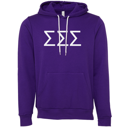 Sigma Sigma Sigma Lettered Hooded Sweatshirts