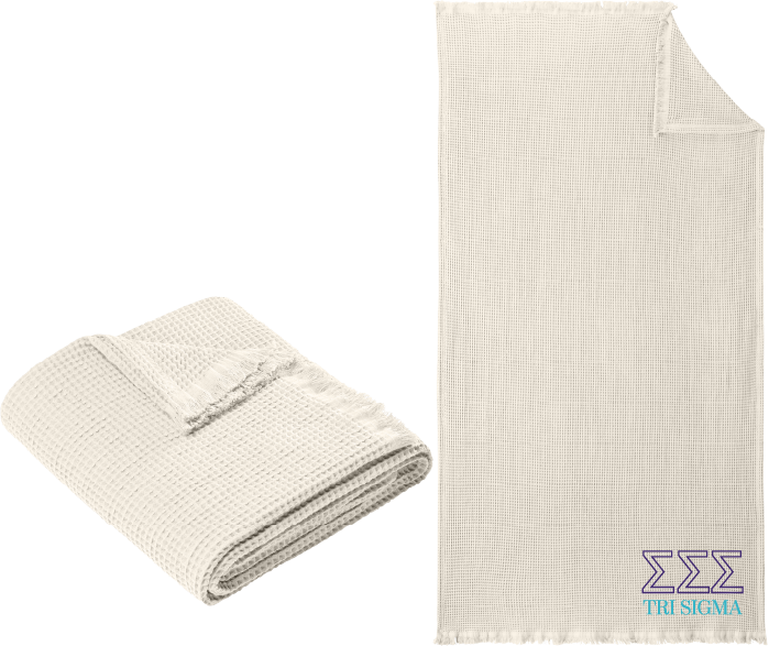 Sigma Sigma Sigma Letters and Name Blankets