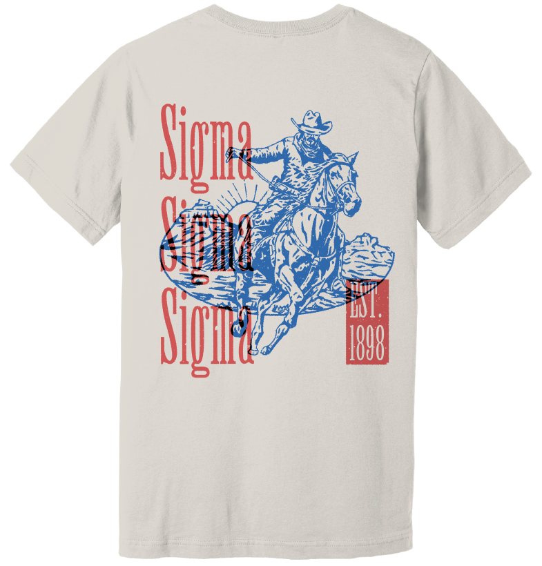 Sigma Sigma Sigma Cowboy Graphic T-Shirt