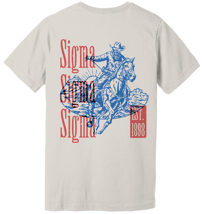 Sigma Sigma Sigma Cowboy Graphic T-Shirt