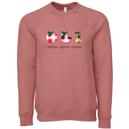 Sigma Sigma Sigma Apple Evolution Crewneck