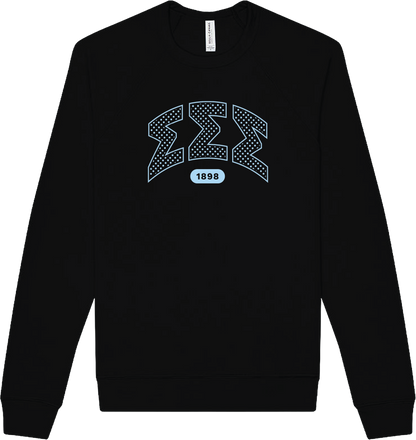 Sigma Sigma Sigma Varsity Polka Dot Crewneck