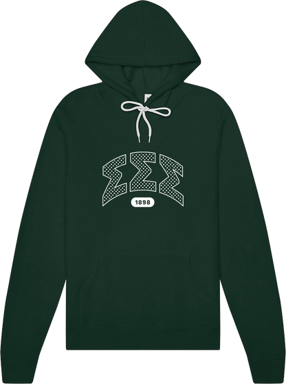 Sigma Sigma Sigma Varsity Polka Dot Hoodie