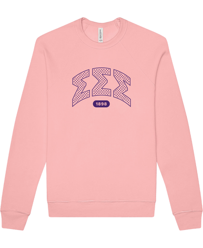 Sigma Sigma Sigma Varsity Polka Dot Crewneck