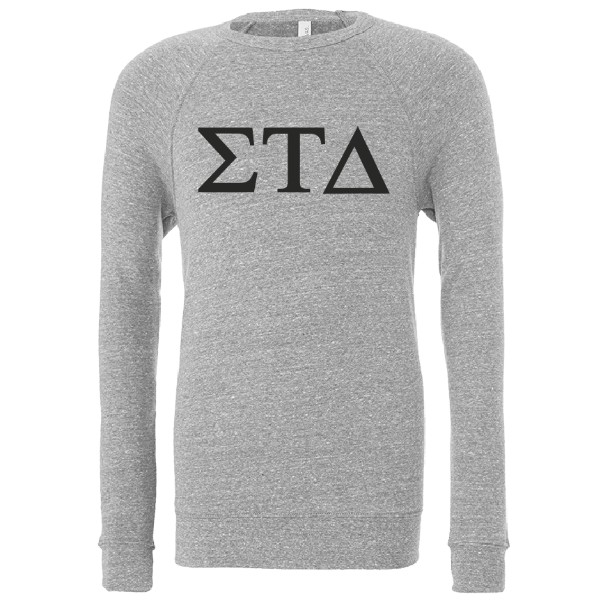 Sigma Tau Delta Lettered Crewneck Sweatshirts