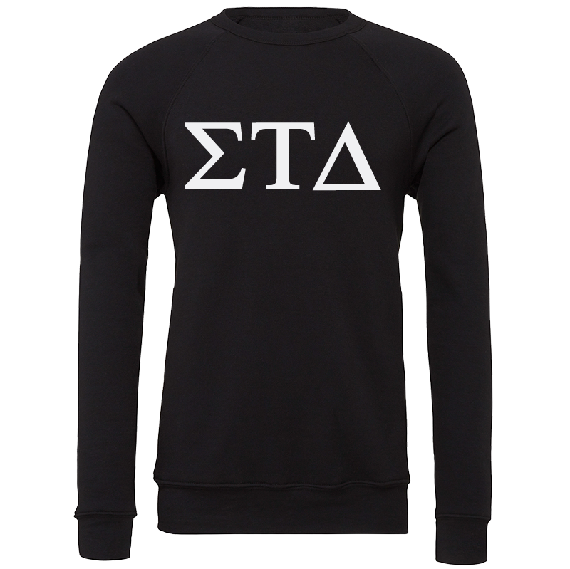 Sigma Tau Delta Lettered Crewneck Sweatshirts