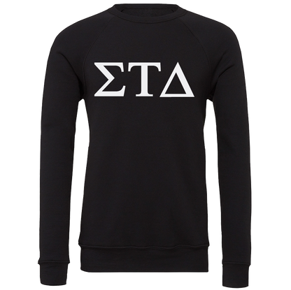 Sigma Tau Delta Lettered Crewneck Sweatshirts