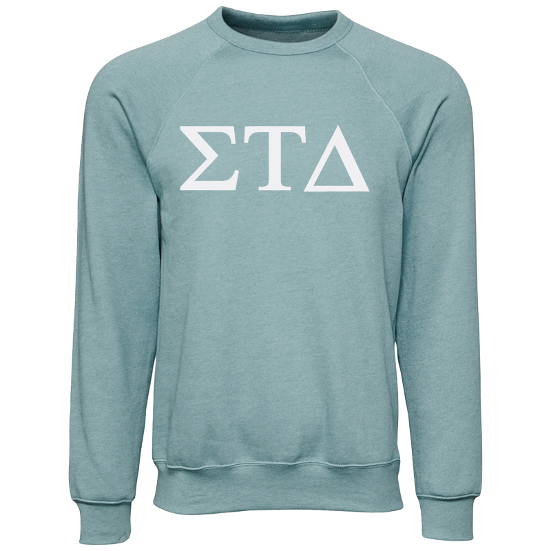 Sigma Tau Delta Lettered Crewneck Sweatshirts