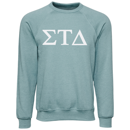 Sigma Tau Delta Lettered Crewneck Sweatshirts