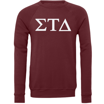 Sigma Tau Delta Lettered Crewneck Sweatshirts