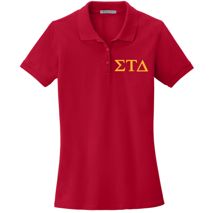 Sigma Tau Delta Ladies' Embroidered Polo Shirt