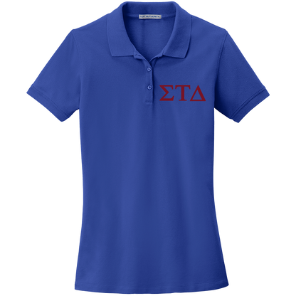 Sigma Tau Delta Ladies' Embroidered Polo Shirt