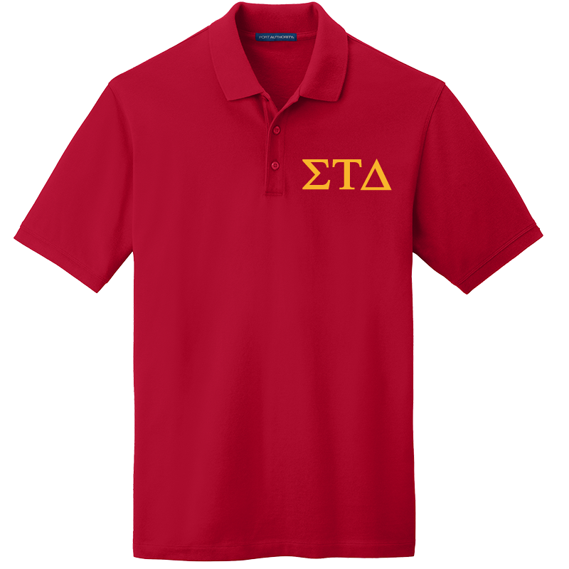 Sigma Tau Delta Men's Embroidered Polo Shirt